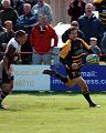 Hano Dirksen heads for the try line